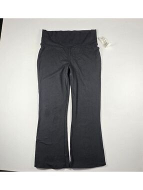 Urban Outfitters Black Foldover Gaucho Yoga Pants Flare Leg Low Rise Y2K XS NWT